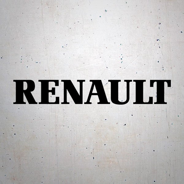 Adesivi per Auto e Moto: Logo Renault Centro Giallo