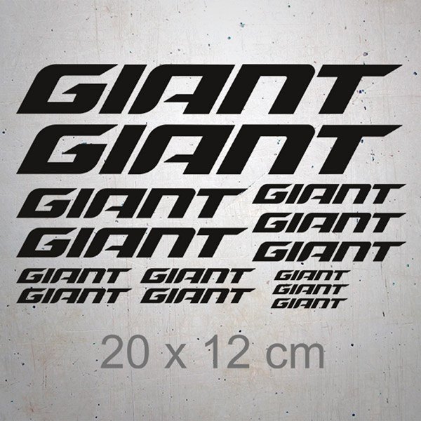 Adesivi per Auto e Moto: Set 14X Giant