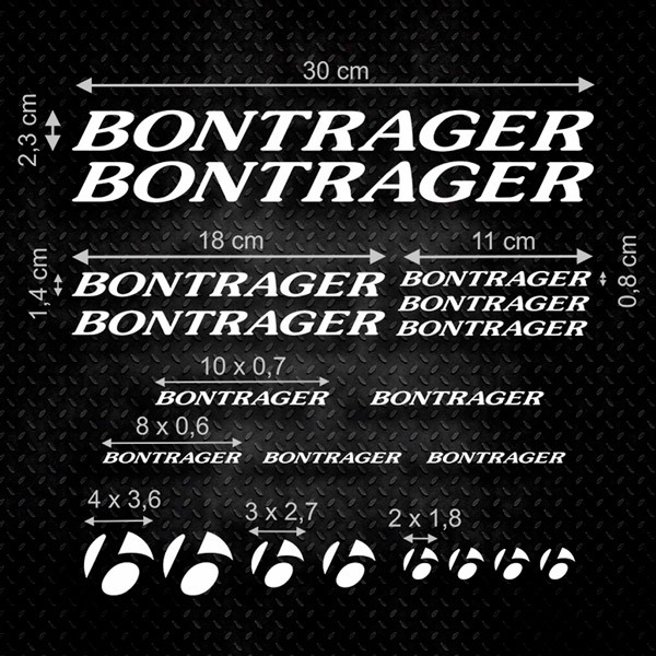 Set di adesivi Bontrager per bici 1/2