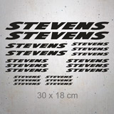 Adesivi per Auto e Moto: Set 19X Stevens 2