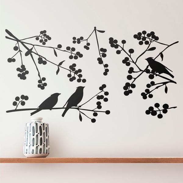 Adesivi Murali: Silhouette di Uccelli 0