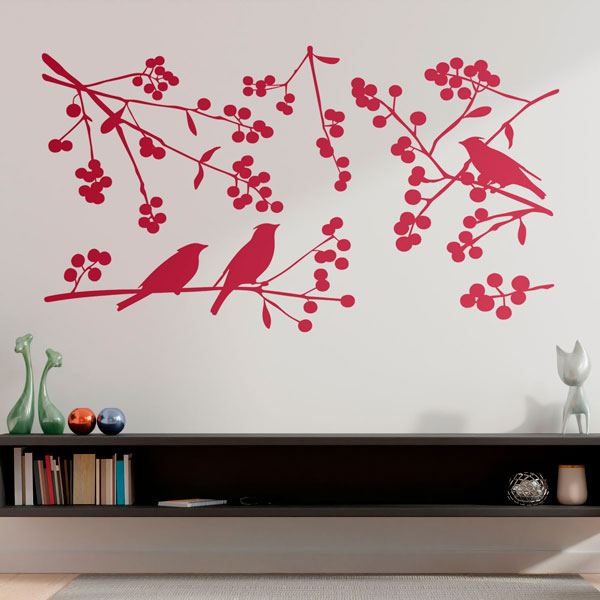 Adesivi Murali: Silhouette di Uccelli