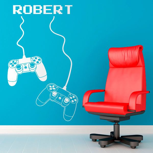 Adesivi Murali: Controller della Play Station Personalizzato 