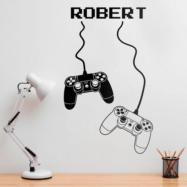 Adesivi Murali: Controller della Play Station Personalizzato 