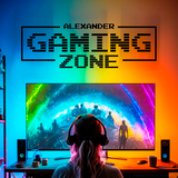 Adesivi Murali: Gaming Zone Personalizzato 4