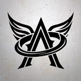 Adesivi per Auto e Moto: Arcángel Logo Musica 2