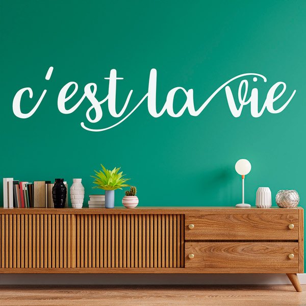 Adesivi Murali: C'est la vie, francese