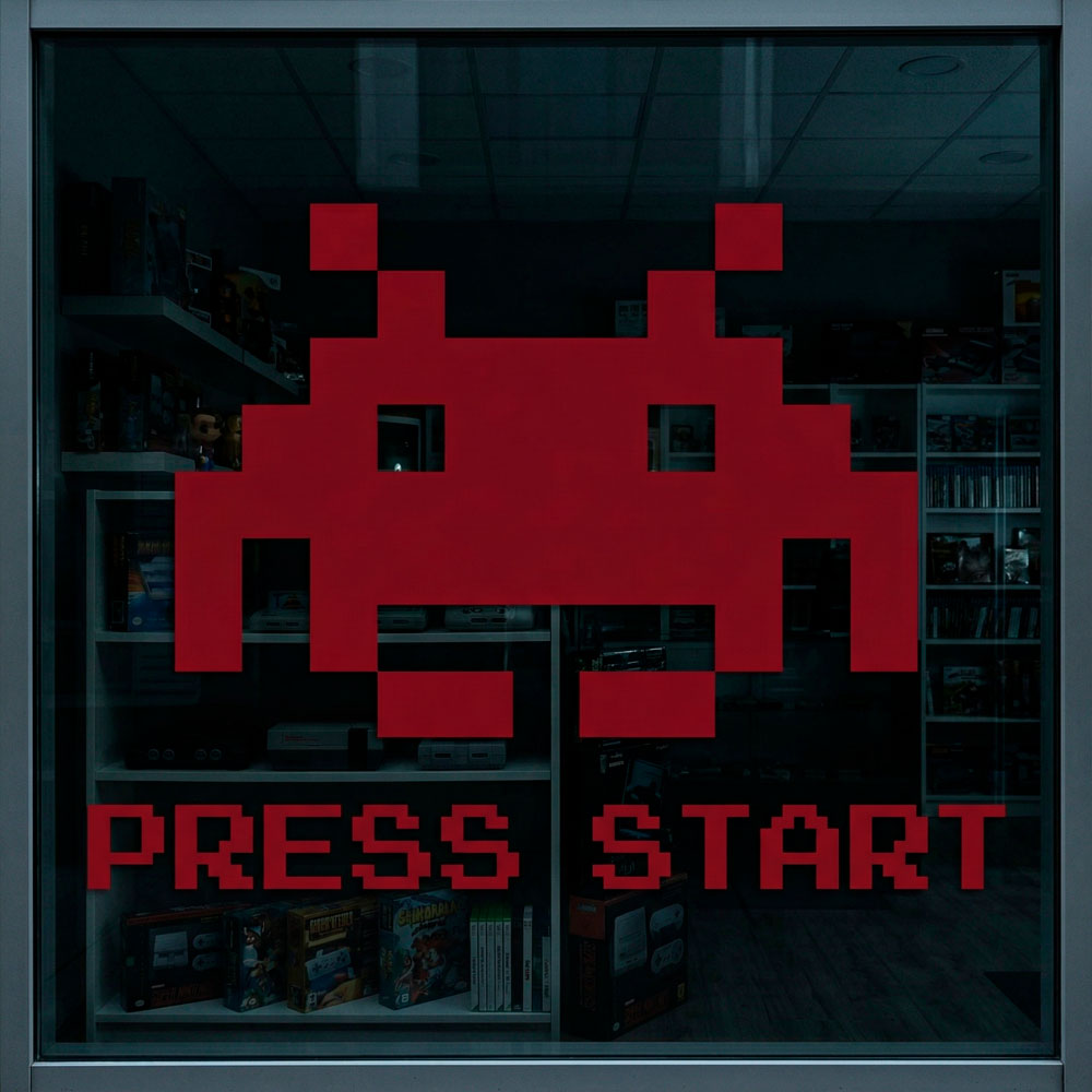 Space Invaders Press Start 4