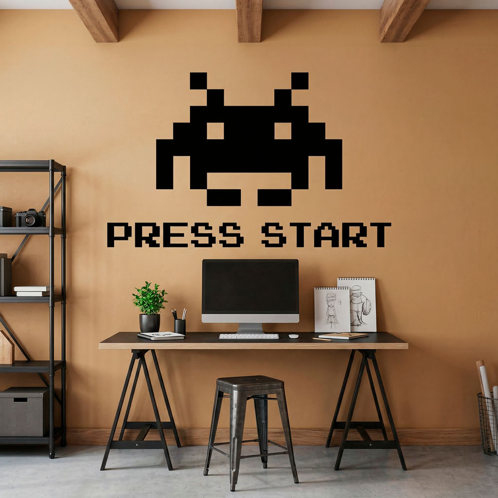 Space Invaders Press Start 6