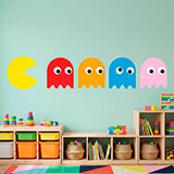 Adesivi Murali: Pac-Man e 4 Fantasmi 13