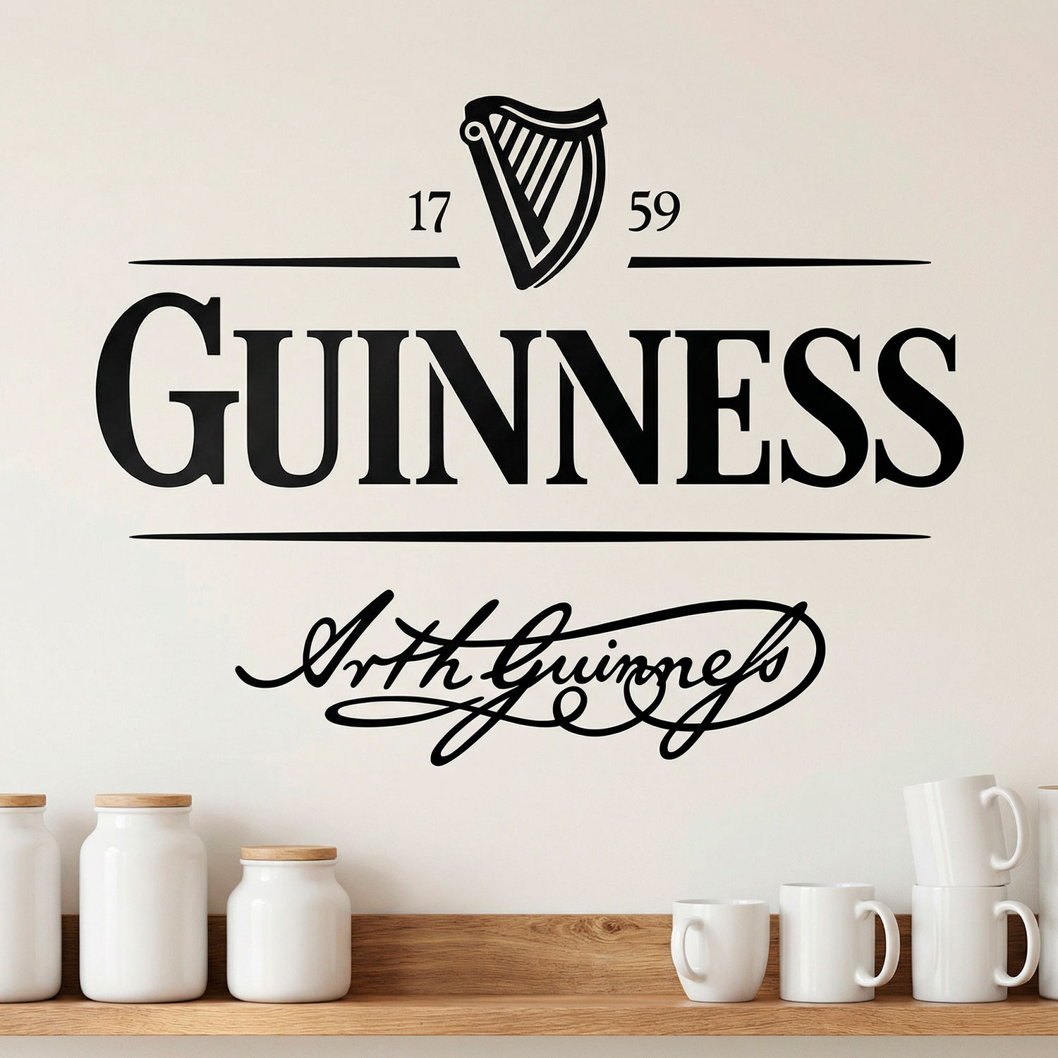Adesivi Murali: Guinness 1759
