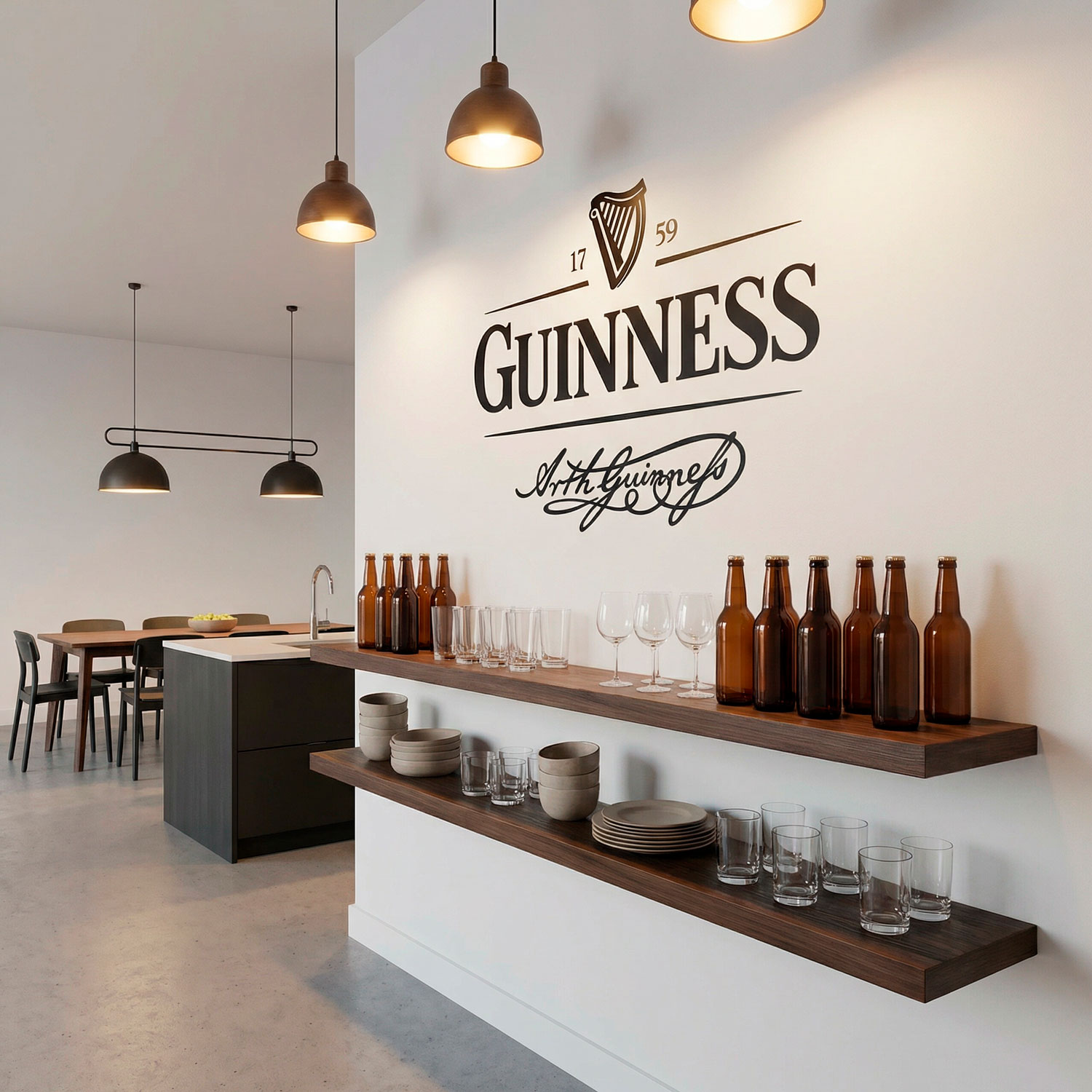 Adesivi Murali: Guinness 1759