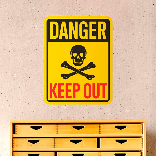 Adesivi Murali: Danger Keep Out