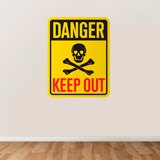 Adesivi Murali: Danger Keep Out 3