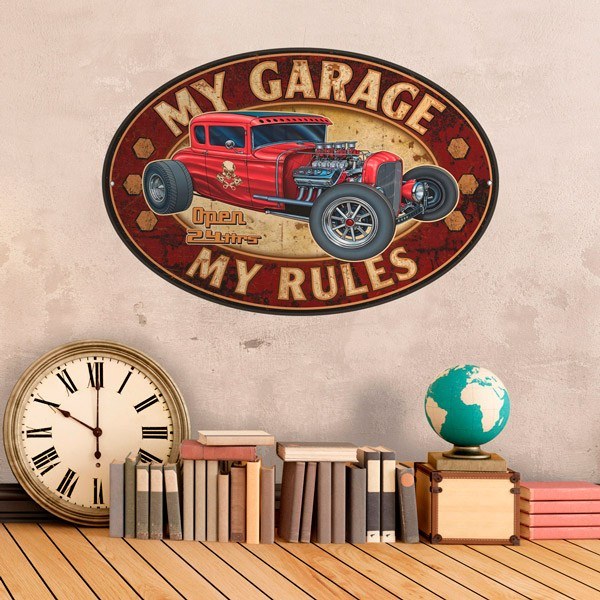 Adesivi Murali: My Garage my Rules II