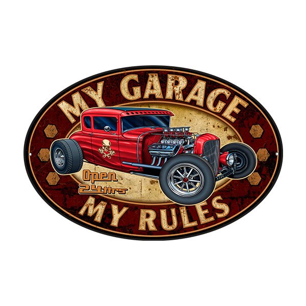Adesivi Murali: My Garage my Rules II