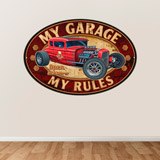 Adesivi Murali: My Garage my Rules II 3