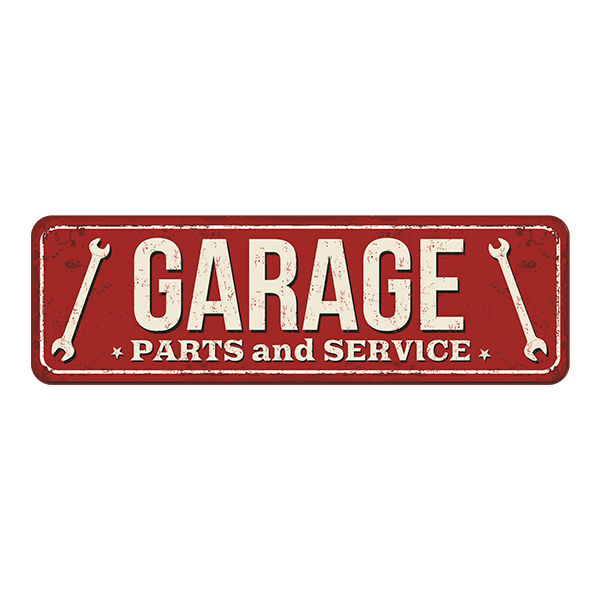 Adesivi Murali: Garage Parts and Service 0