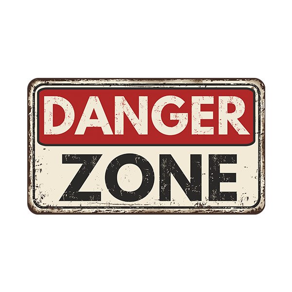 Adesivi Murali: Danger Zone