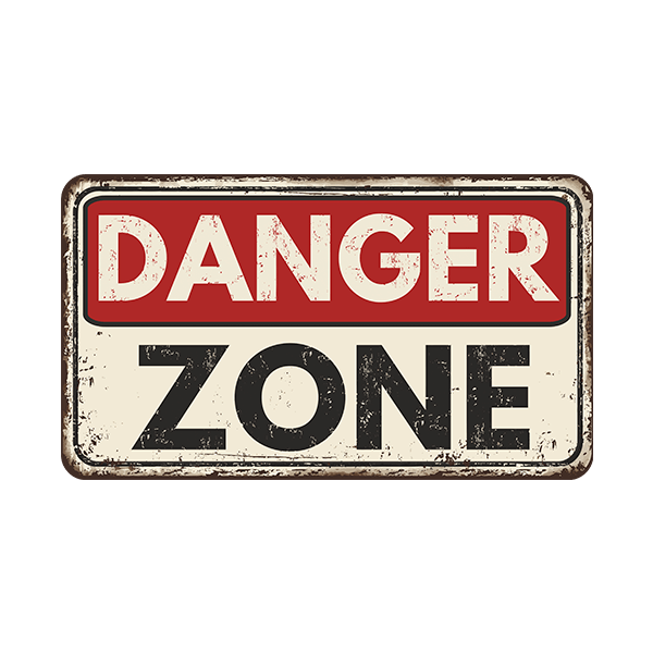 Adesivi Murali: Danger Zone