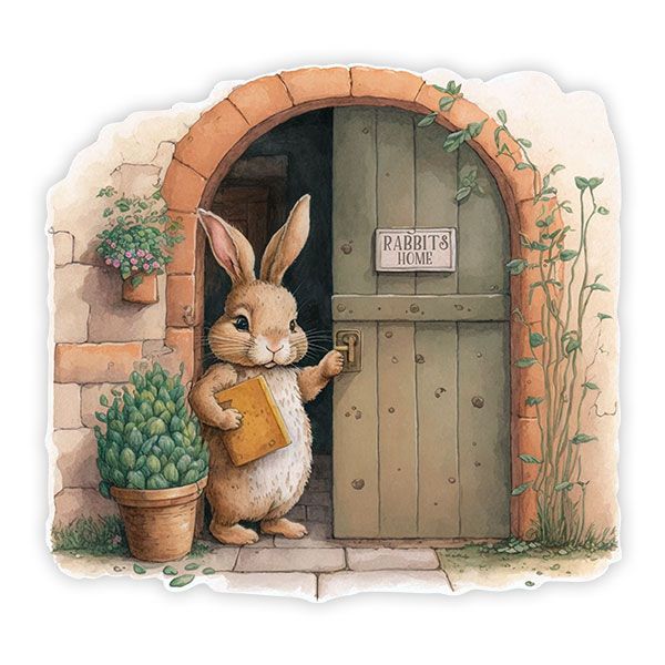 Adesivi per Bambini: La casa del coniglio