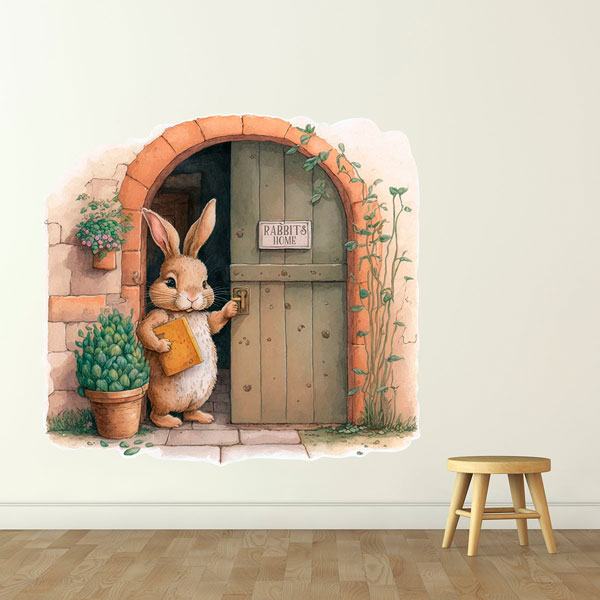Adesivi per Bambini: La casa del coniglio