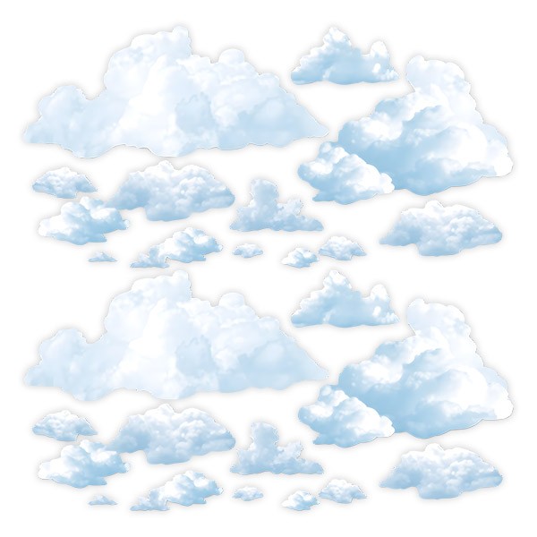 Adesivi per Bambini: Nuvole soffici