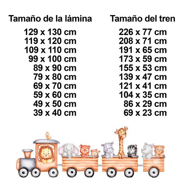 Adesivi per Bambini: Il treno degli animali