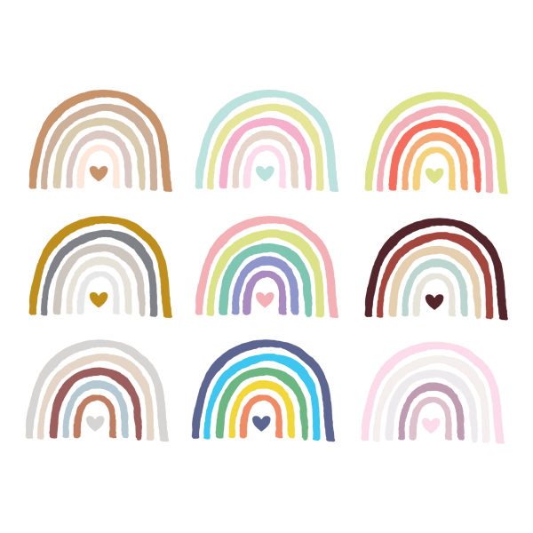 Adesivi per Bambini: Arcobaleno di colori