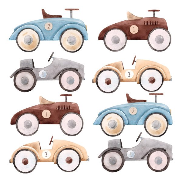 Adesivi per Bambini: Auto d'epoca giocattolo