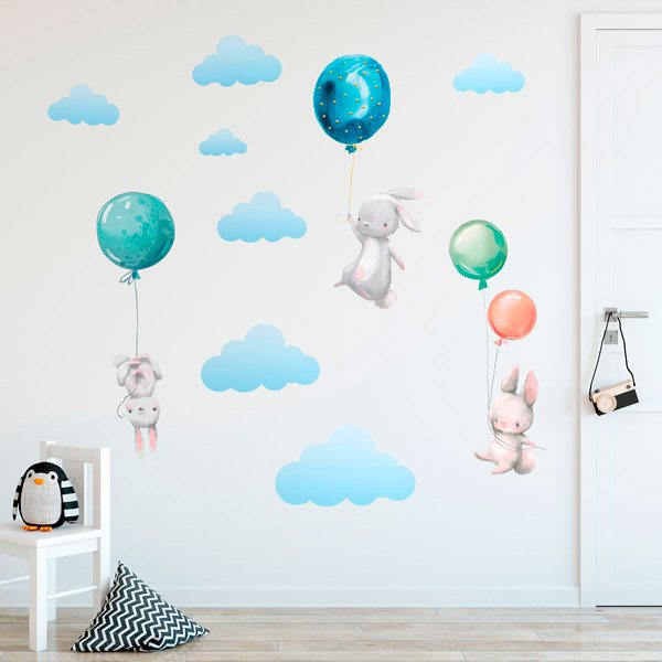 Coniglietti con palloncini 2/3