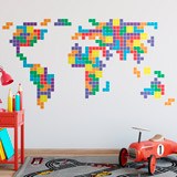 Adesivi Murali: Tetris Mappa del Mondo 4