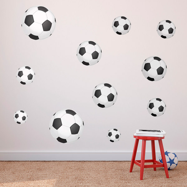 Adesivi Murali: Set 11X palloni da calcio