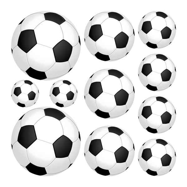 Adesivi Murali: Set 11X palloni da calcio