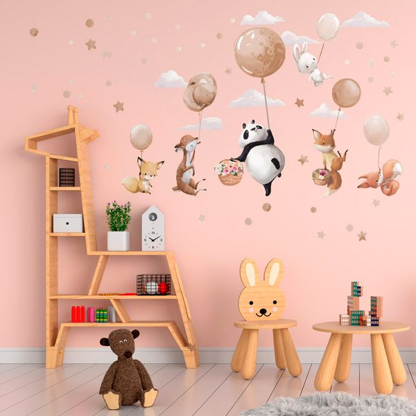 Adesivi per Bambini: Animali in palloncino