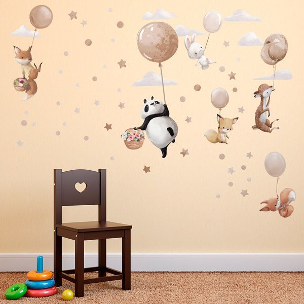 Adesivi per Bambini: Animali in palloncino