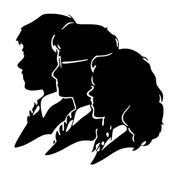 Adesivi Murali: Ron, Hermione y Harry