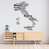 Adesivi Murali: Italia tipografica 2