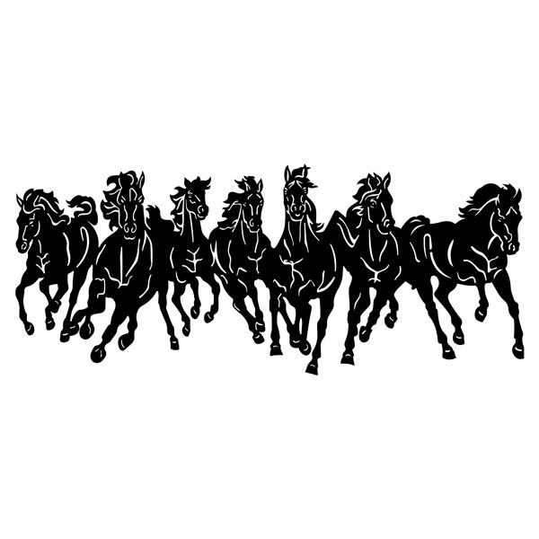 Adesivi Murali: Mandria di cavalli