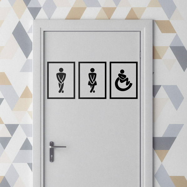 Adesivi Murali: Icone per il WC
