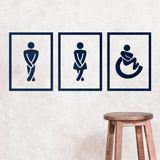 Adesivi Murali: Icone per il WC 3