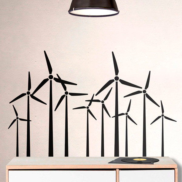 Adesivi Murali: Ventilatori a turbina eolica