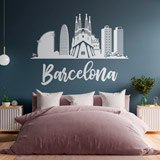 Adesivi Murali: Barcelona Skyline 2