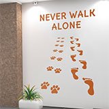 Adesivi Murali: Never Walk Alone cani 2