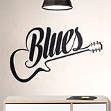 Adesivi Murali: Chitarra Blues 2