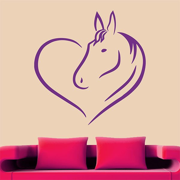 Adesivi Murali: Amore per i cavalli