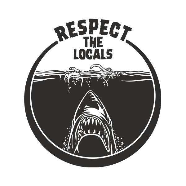 Adesivi Murali: Respect the locals 2