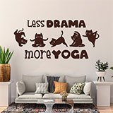 Adesivi Murali: Less drama more yoga 2