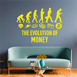 Adesivi Murali: Bitcoin Evolution of money 2