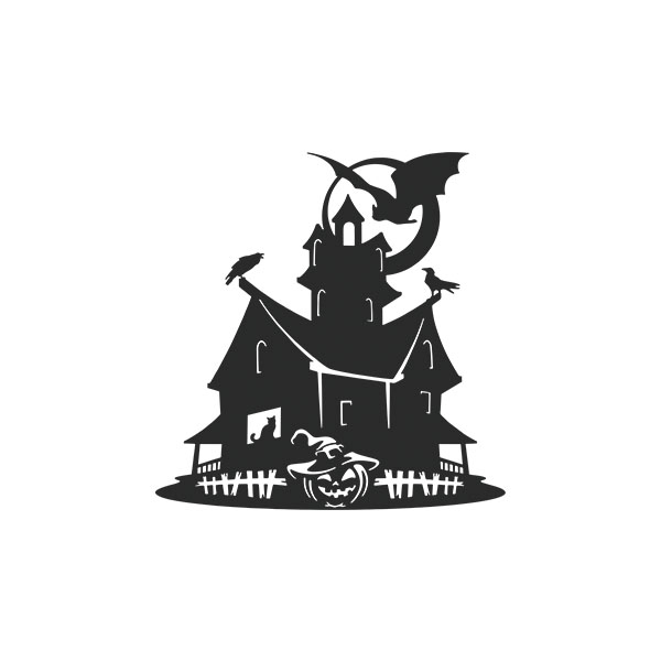 Adesivi Murali: Casa stregata di Halloween